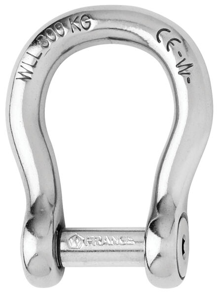 Self-locking allen head pin bow shackle - Dia 8 mm