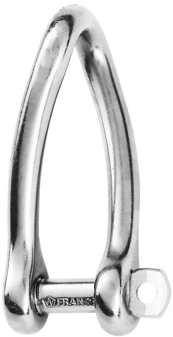 Captive pin twisted shackle - Dia 10 mm
