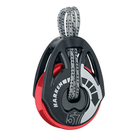 57 mm T2™ Soft-Attach Ratchamatic® Block — Red Sheave