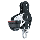 75 mm Fiddle Block — Swivel, Cam Cleat