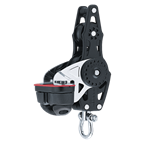75 mm Fiddle Block — Swivel, Becket, Cam Cleat